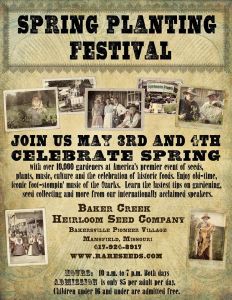 2015 May Spring Planting Festival